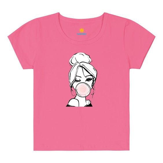 Girls Bubble Fun T-Shirt - Playful & Stylish Vibe