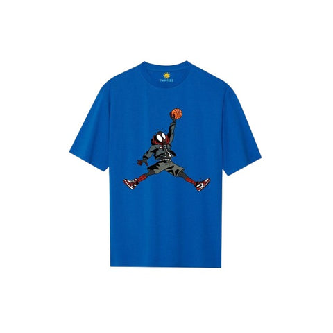 Boys Deadpool Dunking Basketball T-Shirt For Kids - Jumping into Action