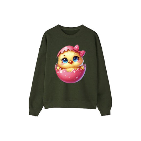 Cute Bird Printed Sweat Shirt
